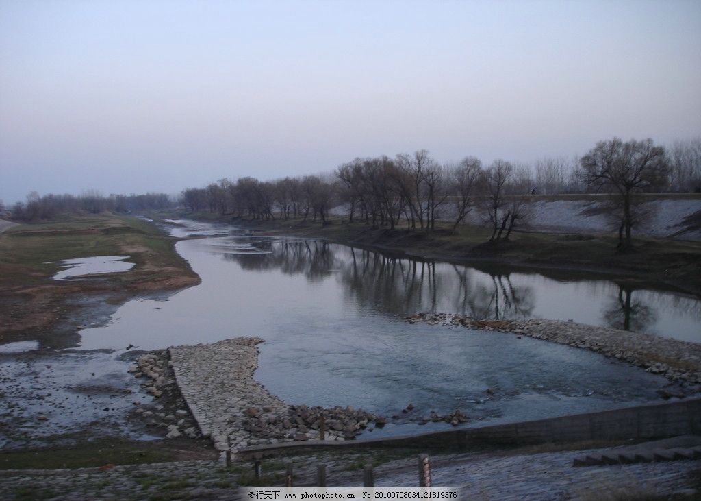 日落前的太阳河图片_自然风景_旅游摄影_图行天下图库