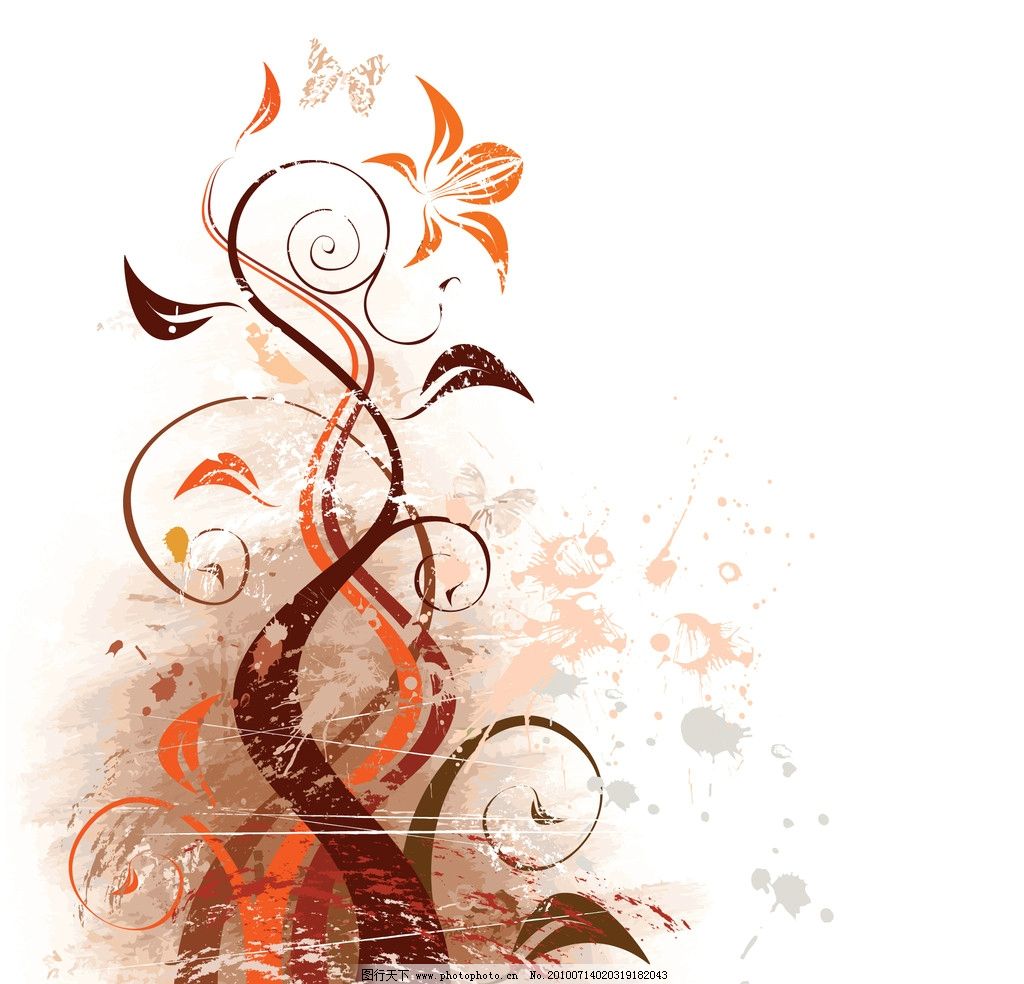 时尚花纹 时尚 花纹 柔和 矢量素材 欧式花纹边框 花纹花边 底纹边框