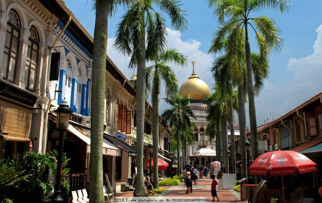 新加坡 阿拉伯街和苏丹清真寺图片