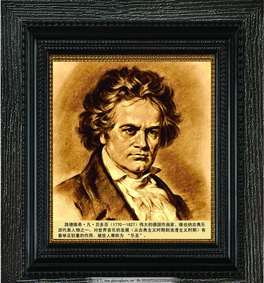 著名音乐家 贝多芬图片