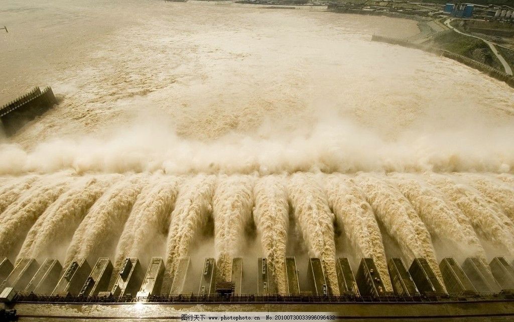 三峡大坝泄洪