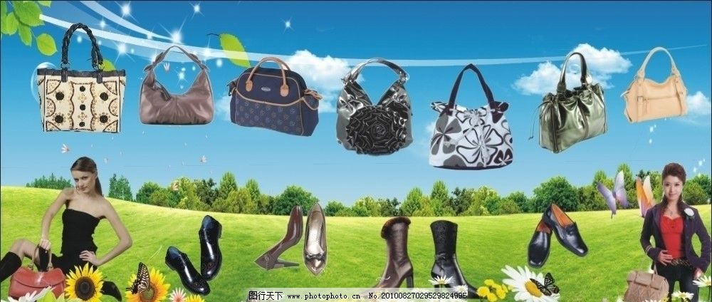 手袋亚裔图片,男女草地花美女靓仔叶子欧美蓝天vs鞋类树木图片