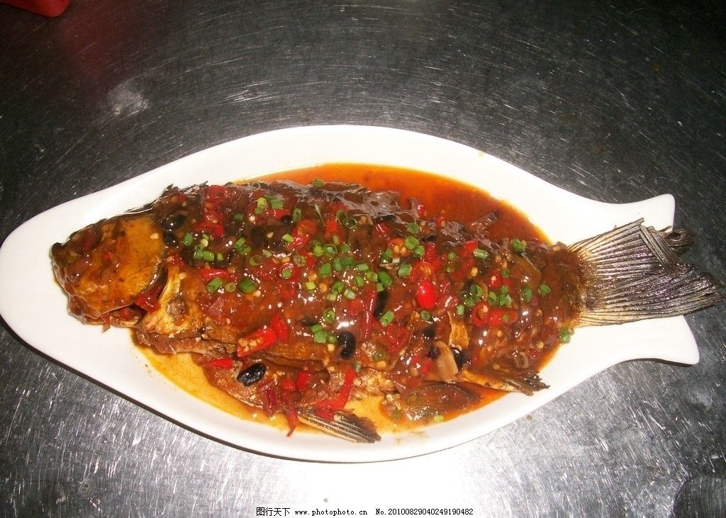 鲫鱼线条纹身手稿内容图片分享