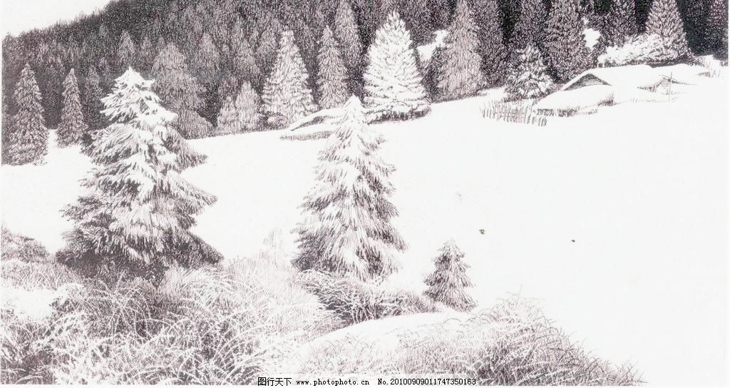 72DPI JPG 白雪 风景画 钢笔画 黑白画 绘画书法 设计 树 树木 雪乡设计素材 雪乡模板下载 雪乡 钢笔画 线条 风景画 黑白画 线稿 线描 中国画 树 树木 白雪 雪地 绘画书法 文化艺术 设计 72dpi jpg 家居装饰素材 山水风景画