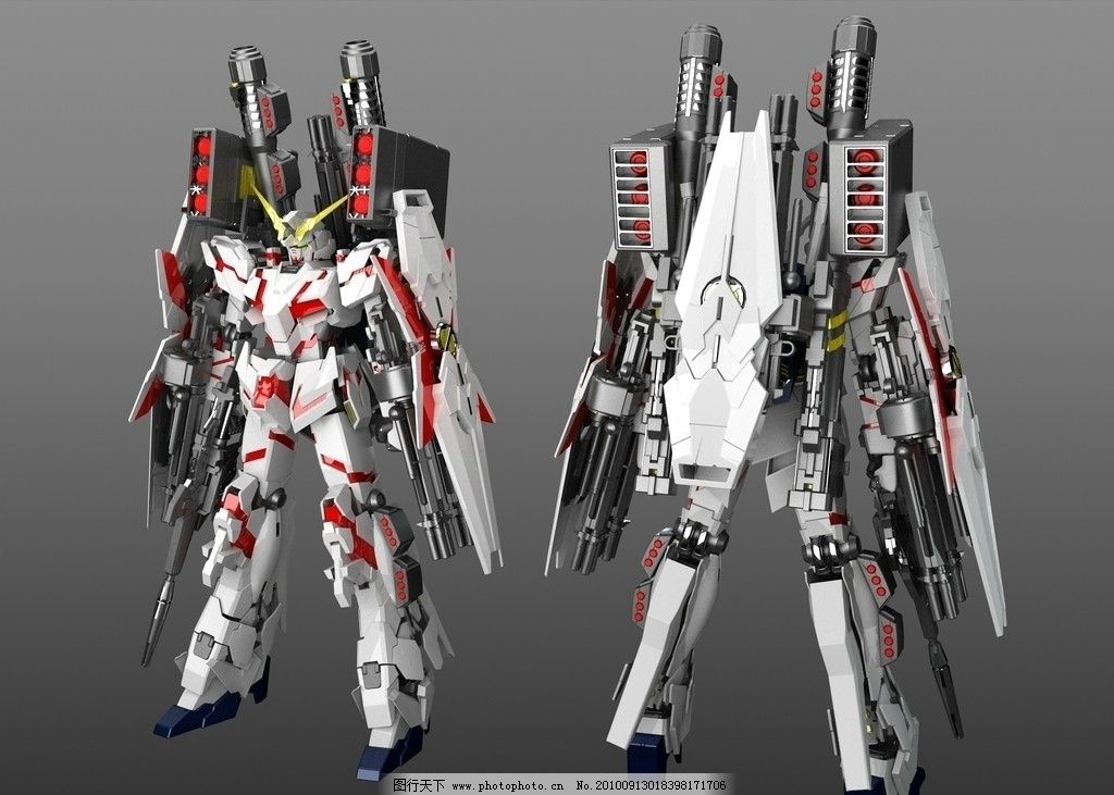 全装独角兽高达图片