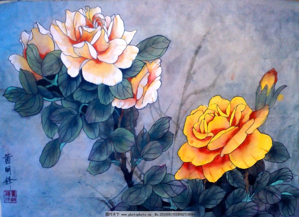 >> 文章内容 >> 有关花绘画图片  带有花朵的彩色绘画作品油画棒答