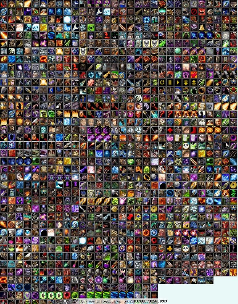 魔兽世界技能表图片